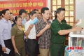 Bầu cử ở Hà Tĩnh: Cử tri đi bỏ phiếu đạt 99,72%