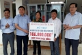 LĐLĐ Hà Tĩnh hỗ trợ Cẩm Yên 100 triệu đồng xây dựng nông thôn mới