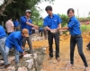 Đoàn viên Thanh niên Hà Tĩnh giúp đỡ nhân dân di dời chuồng trại,  xây dựng công trình vệ sinh đạt tiêu chuẩn