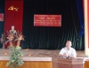 Đ/c Ngô Đình Long, Phó Chánh Văn phòng điều phối nông thôn mới tỉnh phát biểu tại lớp tập huấn