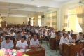 Đại biểu tham dự buổi kiểm tra tại xã Đức Bồng