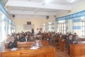 Đại biểu tham dự lớp tư vấn học nghề tại xã Đức Giang