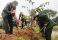 Đông đảo cán bộ, công chức, viên chức, lực lượng vũ trang và nhân dân tham gia phát động Tết trồng cây Xuân Đinh Dậu 2017