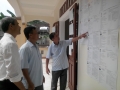 Danh sách ứng cử viên đại biểu Quốc hội và HĐND các cấp được niêm yết tại nhà văn hoá thôn 2  Bồng Giang xã Đức Giang