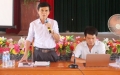 Đồng chí Trần Huy Oánh, Chánh Văn phòng Điều phối NTM tỉnh kết luận buổi làm việc tại xã Thạch Đài
