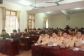 Toàn cảnh Hội nghị học tập Nghị quyết Hội nghị Trung ương 6 (khóa XII) của Đảng bộ Công an huyện Vũ Quang