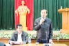 Đ/c Đặng Ngọc Sơn, Giám đốc Sở Nông nghiệp và PTNT, Chánh văn phòng điều phối NTM tỉnh kết luận tại buổi làm việc với xã Thạch Bằng.