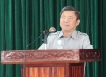 Đồng chí Võ Kim Cự, Bí thư Tỉnh uỷ, Chủ tịch UBND tỉnh kết luận buổi làm việc.