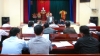 Đ/c Hà Văn Trọng -  Chủ tịch UBND, Trưởng ban chỉ đạo Chương trình NTM huyện phát biểu chỉ đạo tại buổi làm việc