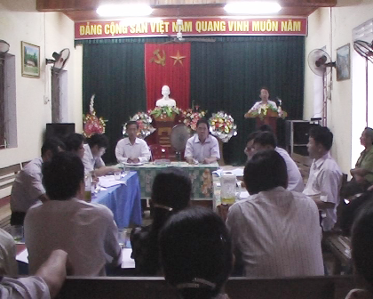 Vũ Quang: Ban Chỉ đạo NTM huyện làm việc tại xã Ân Phú