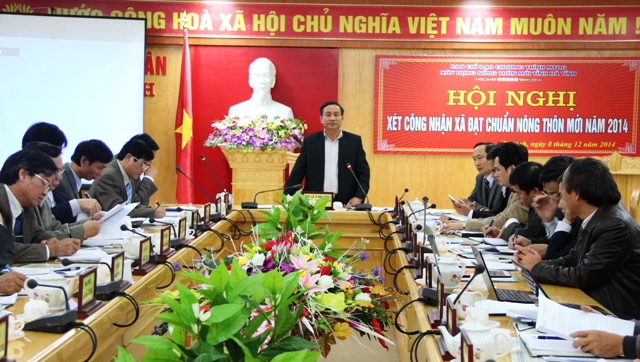 Phó Chủ tịch UBND tỉnh Lê Đình Sơn, Phó trưởng Ban Thường trực Ban chỉ đạo Chương trình xây dựng NTM tỉnh kết luận tại Hội nghị