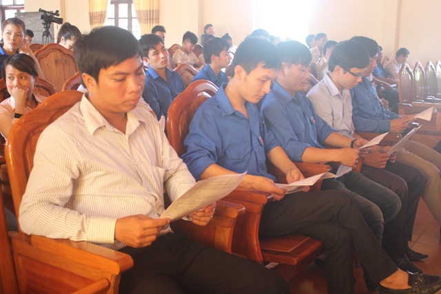 Thanh niên nông thôn tham gia hội nghị tập huấn