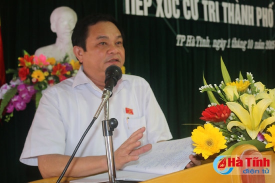 Đại biểu Nguyễn Văn Sơn - GĐ Sở LĐTB&XH tiếp thu những đề xuất, kiến nghị của cử tri để trình Quốc hội vào kỳ họp tới