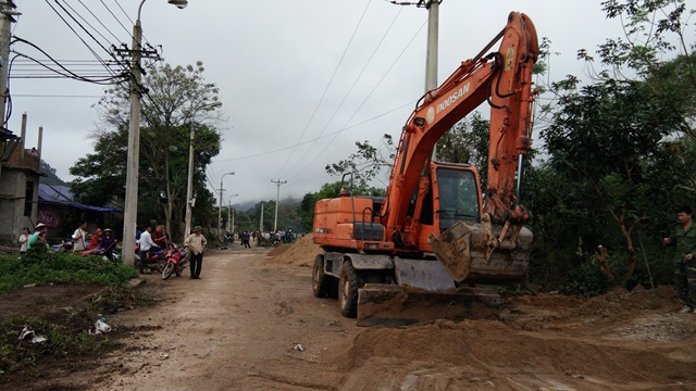 Mở rộng tuyến ở Tổ dân phố 1 thị trấn Vũ Quang