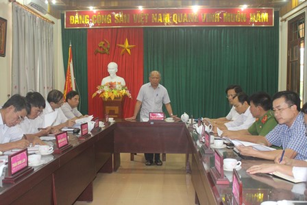Vũ Quang: Hội nghị  Ban Thường vụ Huyện ủy thường kỳ tháng 9