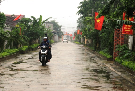 Một góc Khu dân cư NTM kiểu mẫu thôn Bình Minh