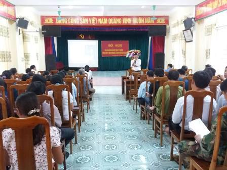 Đại biểu dự lớp tập huấn tại xã Ân Phú