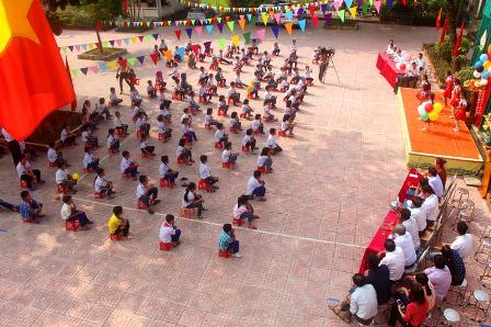 Lễ phát động tuần lễ học tập suốt đời tổ chức tại trường Tiểu học Đức Giang