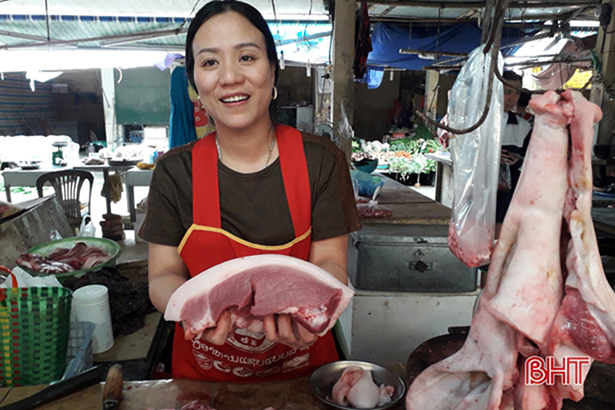 Thị trường thịt lợn ở Hà Tĩnh “ấm” lại, giá tăng lên!