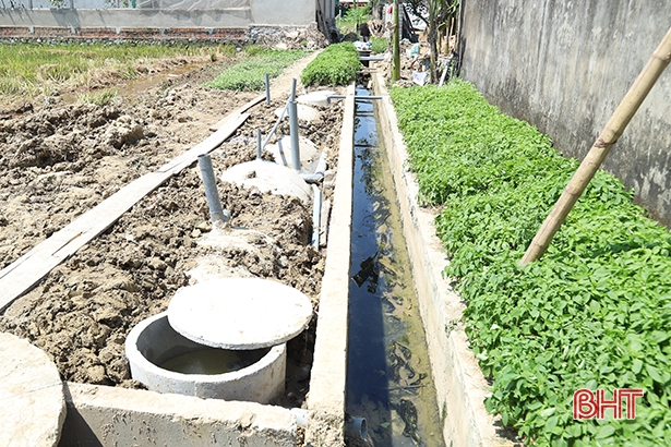 Nước thải nông thôn - lực cản trong xây dựng nông thôn mới ở Hà Tĩnh