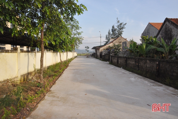 20 hộ dân ở Hồng Lĩnh hiến hơn 1.000 mét vuông đất mở rộng đường