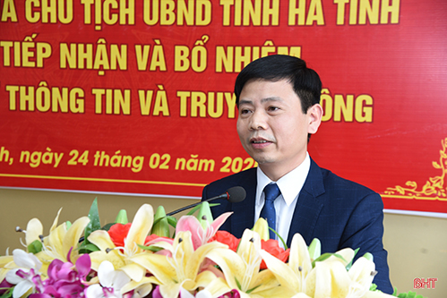 Phó Tổng Biên tập Báo Hà Tĩnh giữ chức Giám đốc Sở Thông tin & Truyền thông